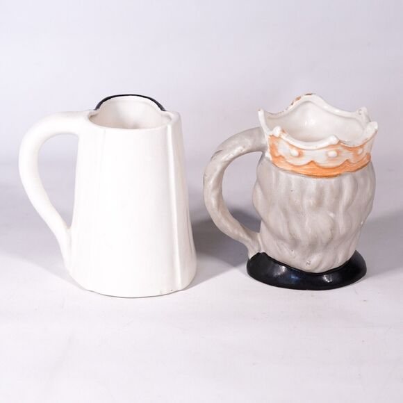 Nasco Japan King Arthur & Queen Guinevere Toby Coffee Mug Tea Cup Vintage Heads - Picture 3 of 8